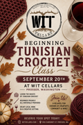 Tunisian Towel - Let’s learn Tunisian Crochet. September 20, 2026 WIT Cellars in Prosser, WA