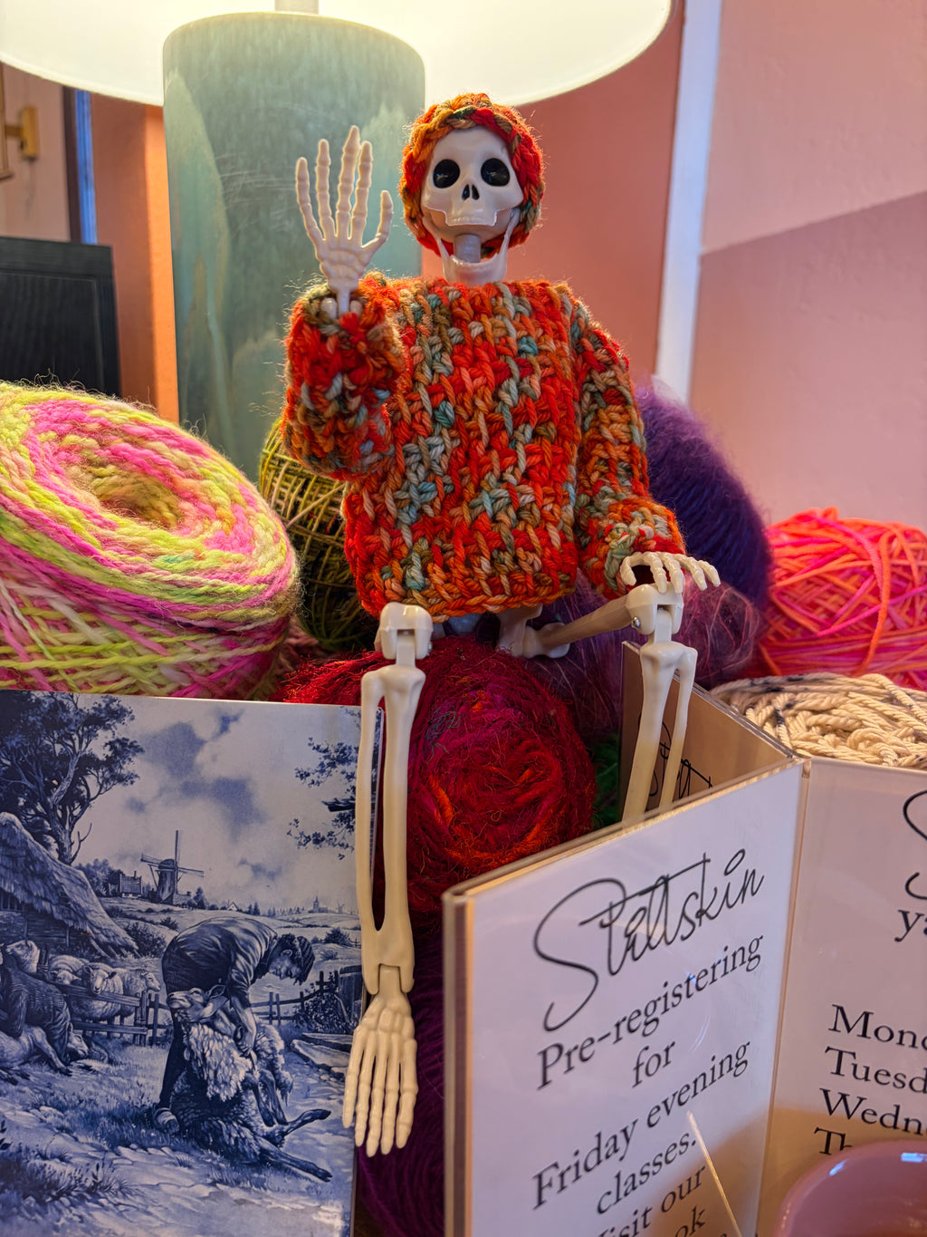 Crochet a Skeleton a Sweater - The Wine Collaboration Roslyn WA Sunday Oct 18 12-3 pm